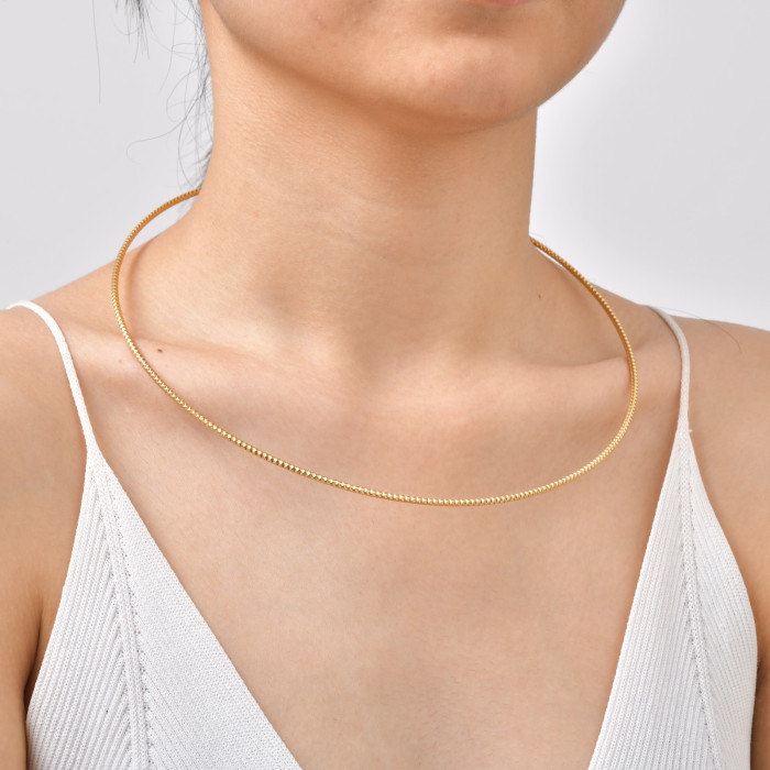 Wholesale Minimalist Ball End Open Choker Necklace