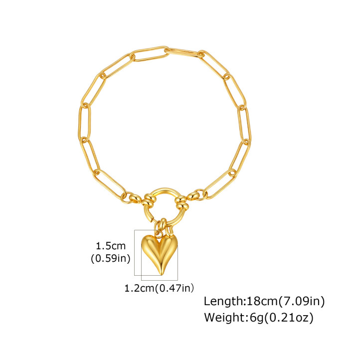 Wholesale Stainless Steel Paperclip Chain Bracelet