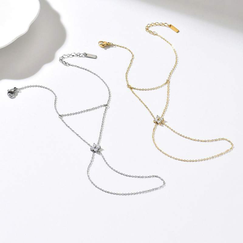 Wholesale Gold Plated Double Layer Slave Bracelet
