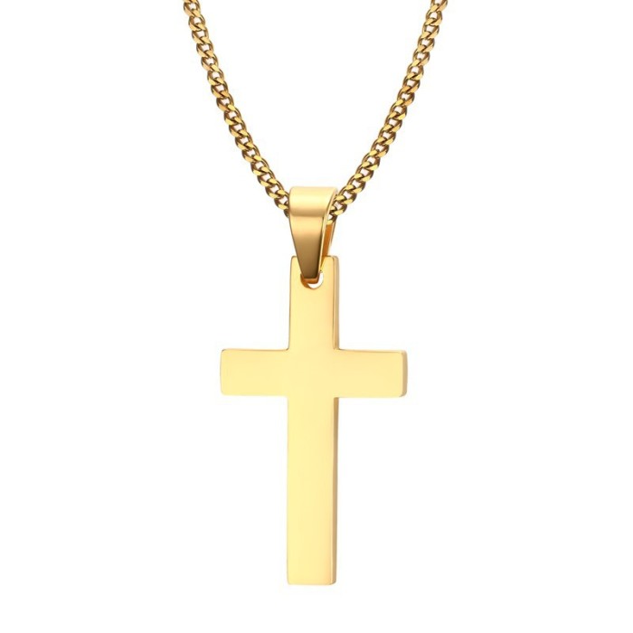 Wholesale Stainless Steel Gold Cross