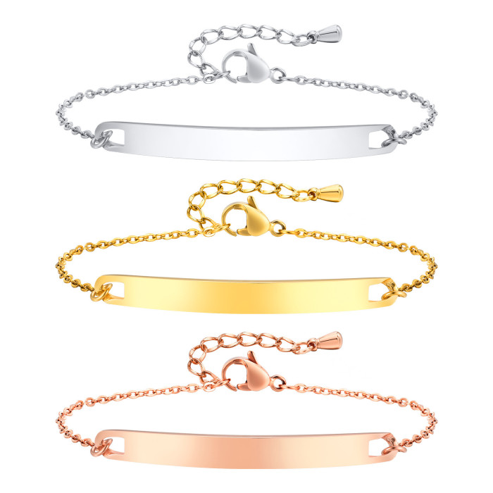 Stainless Steel Blank ID Bracelet wholesale stores
