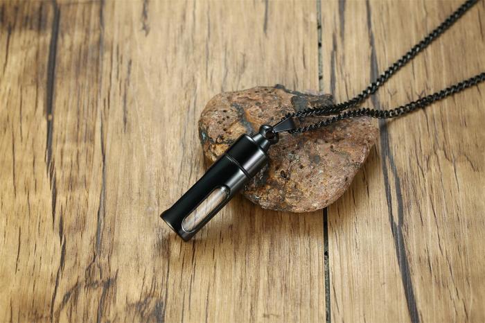 Wholesale Gold Stainless Steel Perfume Bottle Pendant Jewelry