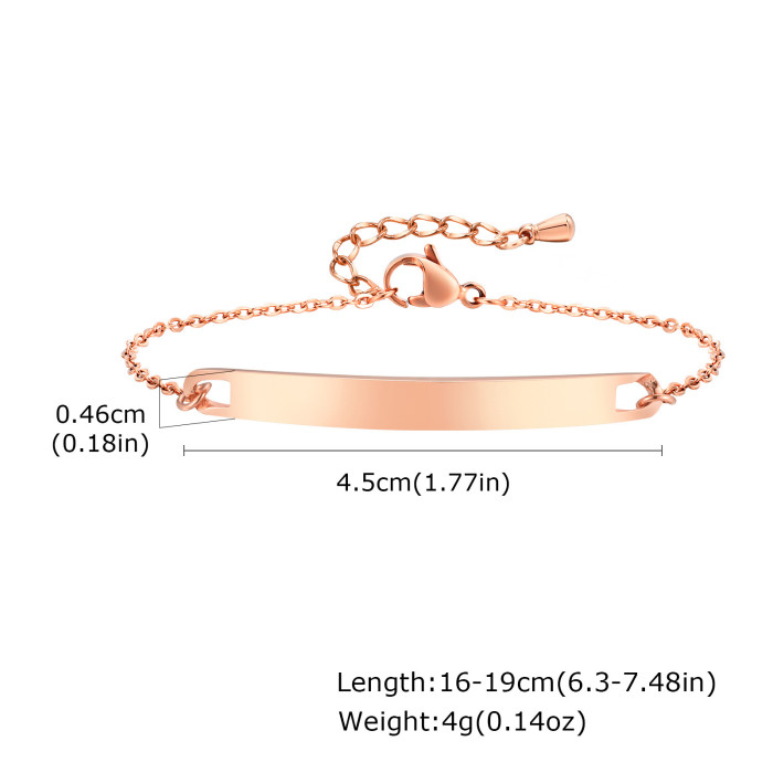 Stainless Steel Blank ID Bracelet wholesale stores