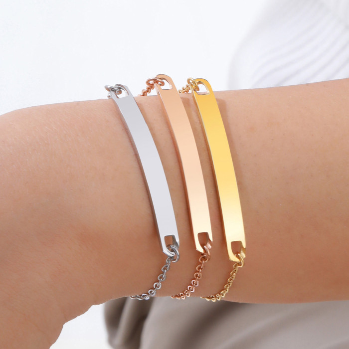 Stainless Steel Blank ID Bracelet wholesale stores