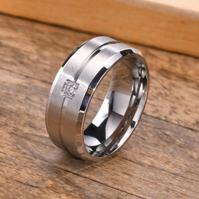 Wholesale Stainless Steel Black Ring for Guys