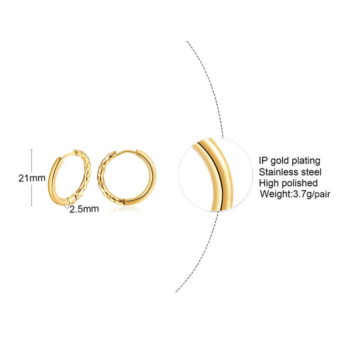 Wholesale Hoop Earrings for Women Stainless Steel
