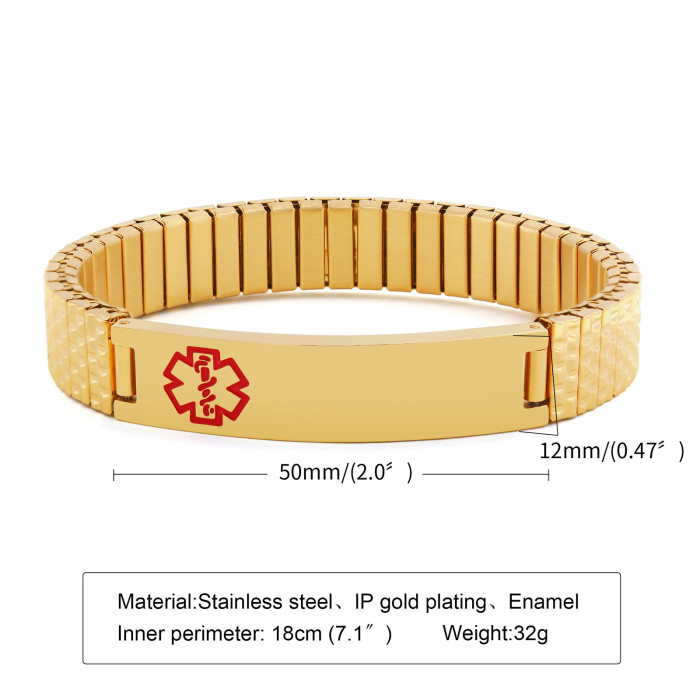 Wholesale Stainless Steel Medical Alert Id Bracelets