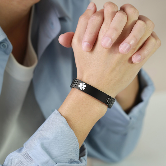 Wholesale Stainless Steel Medical Alert Id Bracelets