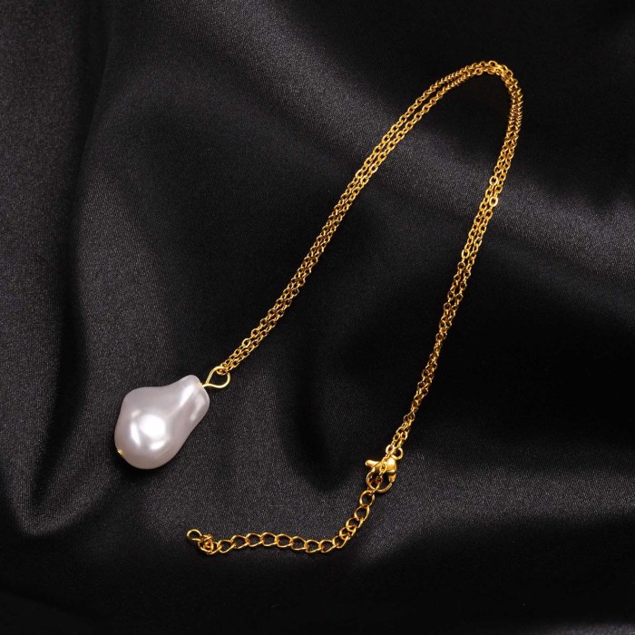Wholesale Stainless Steel Baroque Pearl Earring