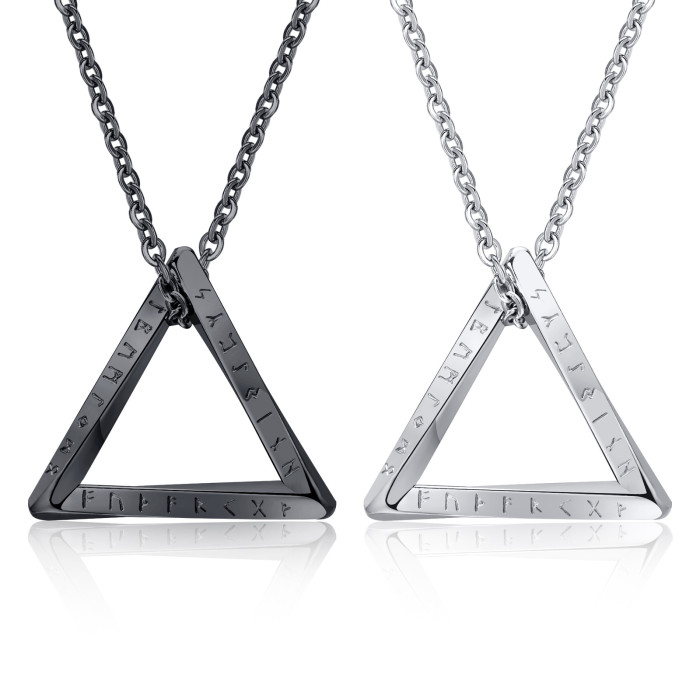Wholesale Stainless Steel Viking Triangle Pendant