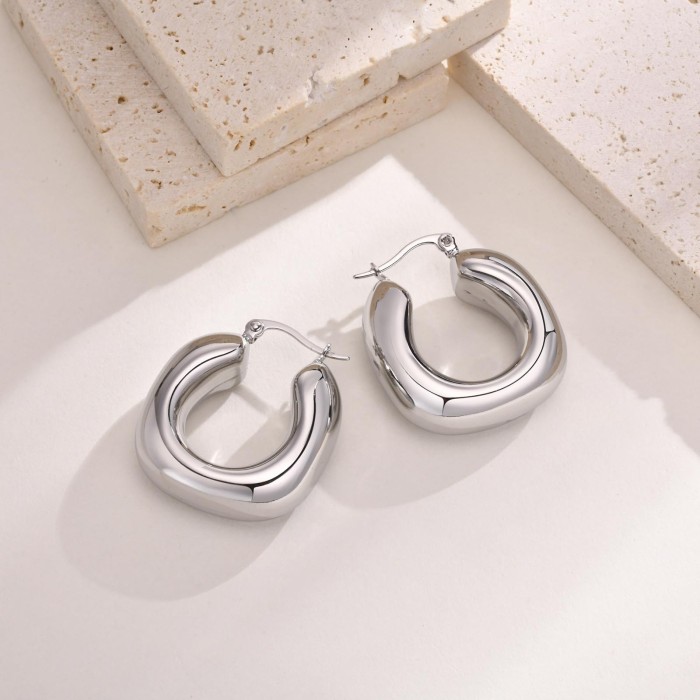 Wholesale Stainless Steel Hollow Earrings