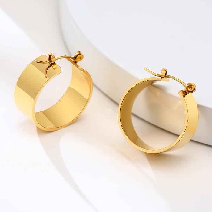 Wholesale Stainless Steel Large Hoop Earrings
