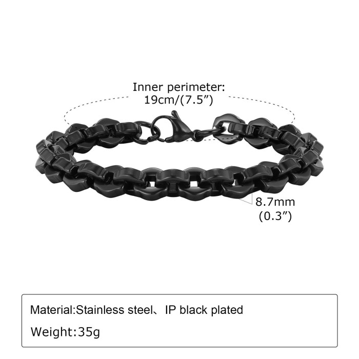 Wholesale Stainless Steel Chunky Chain Bracelet