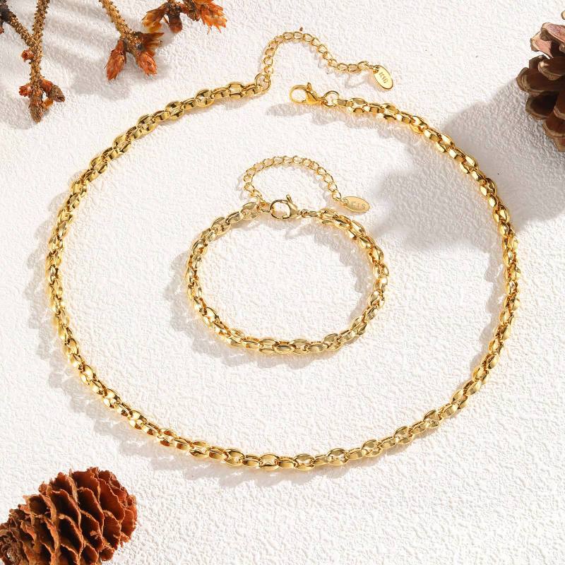 Wholesale Stainless Steel Bean Bracelet
