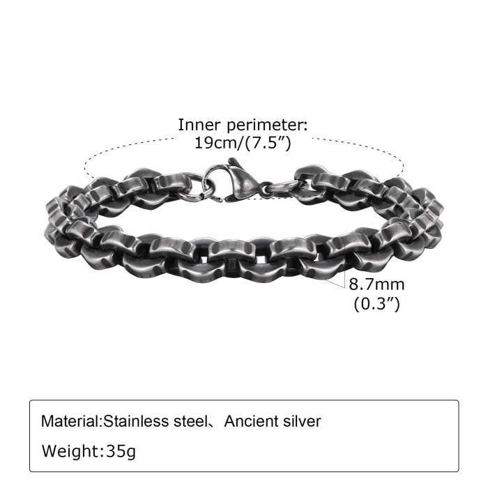 Wholesale Stainless Steel Chunky Chain Bracelet