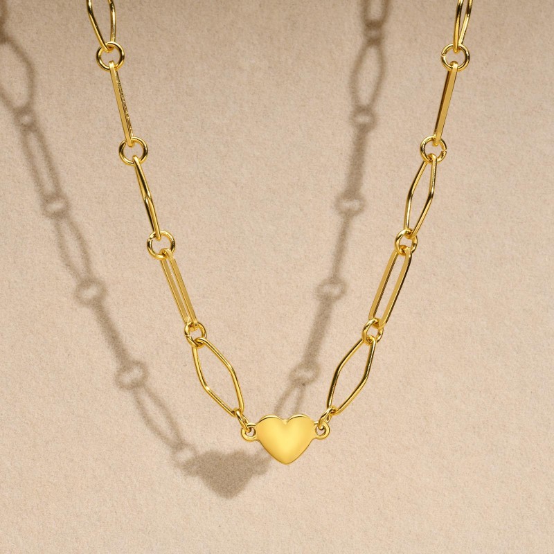 Wholesale Stainless Steel Heart Bracelet Necklace