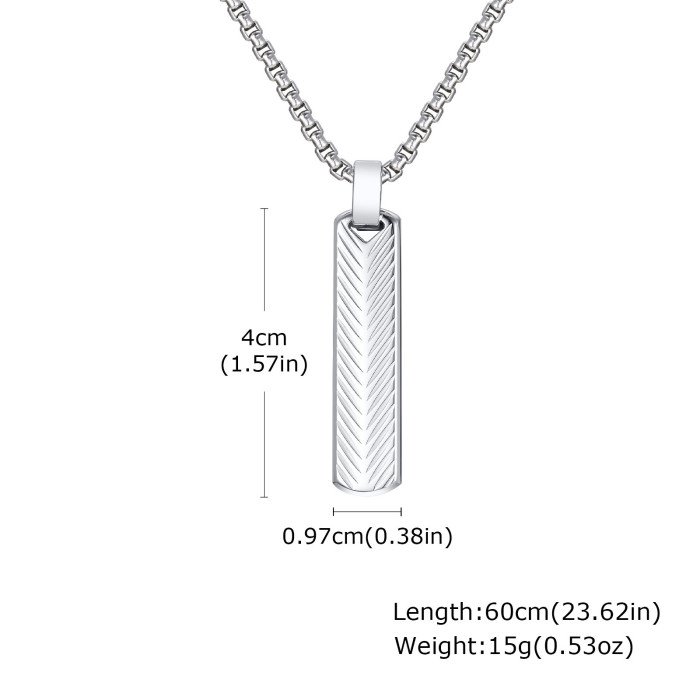 Wholesale Stainless Steel Bar Pendant