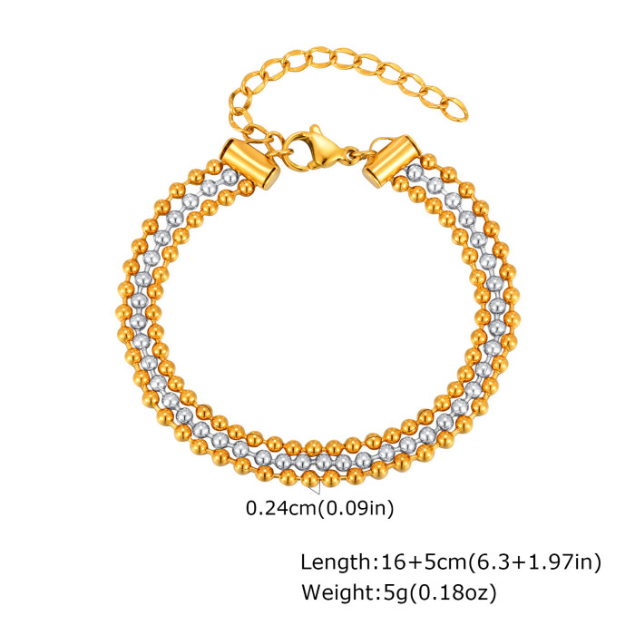 Wholesale Stainless Steel Multi Layered Bracelet