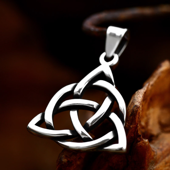 Wholesale Stainless Steel Minimalist Viking-Celtic Knot Pendant