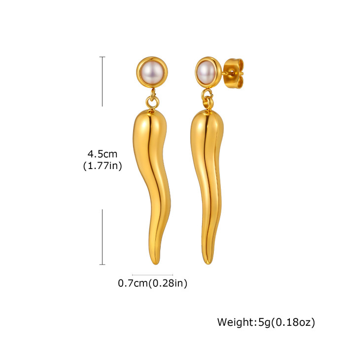 Wholesale Stainless Steel Pepper Earrings