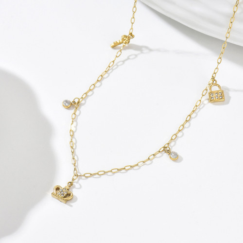 Wholesale Stainless Steel Multi-Charm Necklace