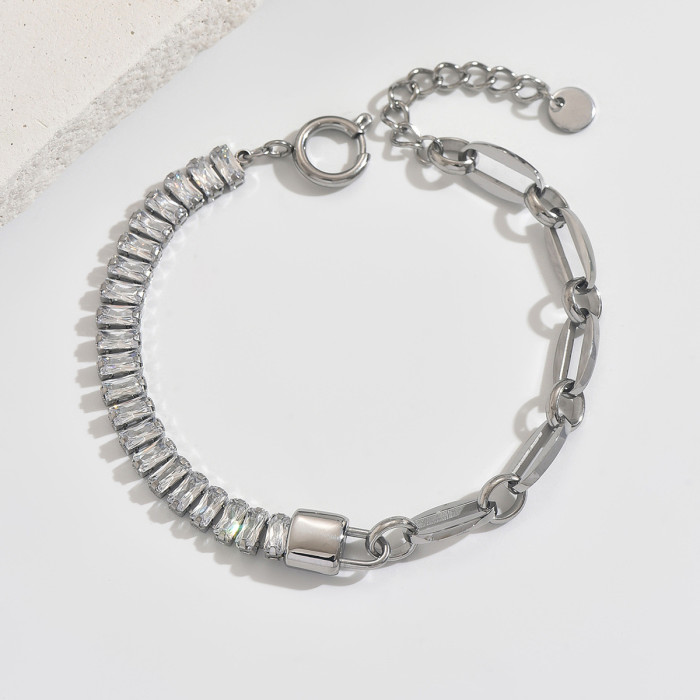 Wholesale Stainless Steel Mixed-Chain Bracelet Set