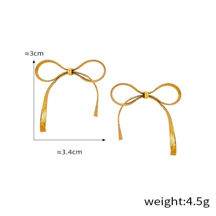 Wholesale Stainless Steel Bow Jewelry Set
