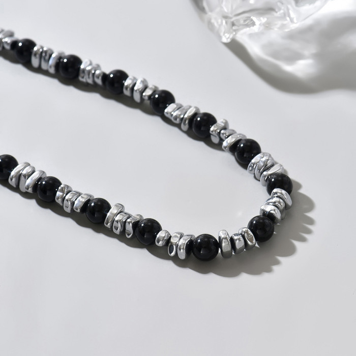 Wholesale Gothic Industrial Beaded Necklace for Men