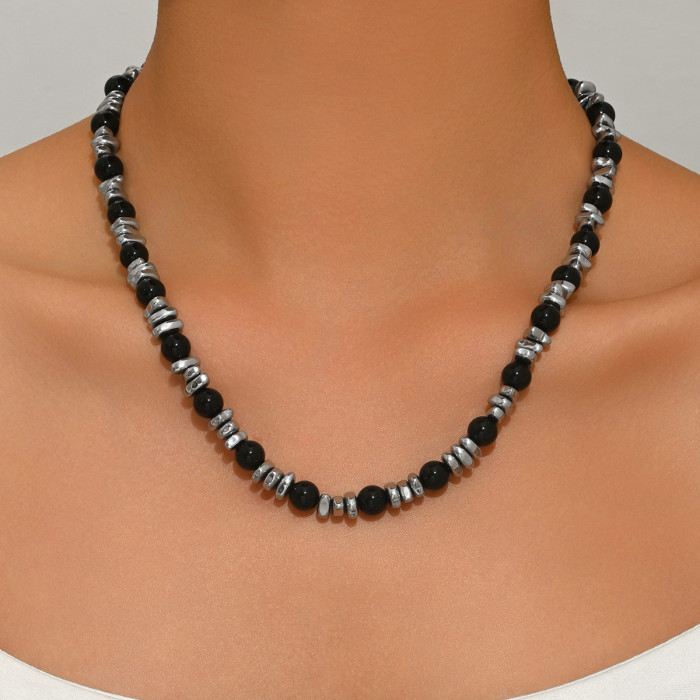 Wholesale Gothic Industrial Beaded Necklace for Men