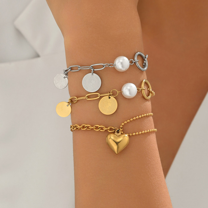 Wholesale Stainless Steel Paperclip Link Bracelet