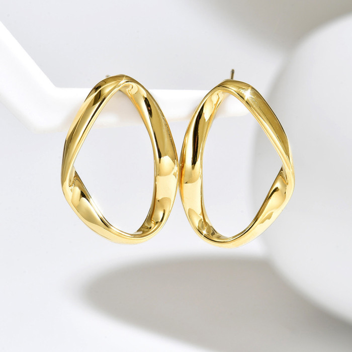 Modern Minimalist Stainless Steel Mobius Studs Bulk