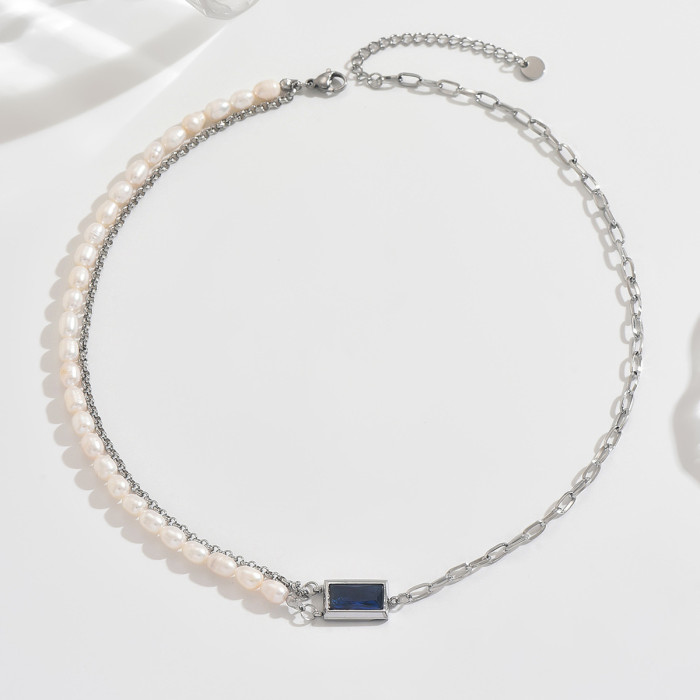 Wholesale Stainless Steel Mixed Pearl Chain