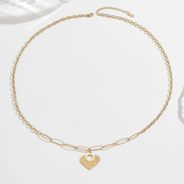 Wholesale Stainless Steel Love Forever Heart Pendant