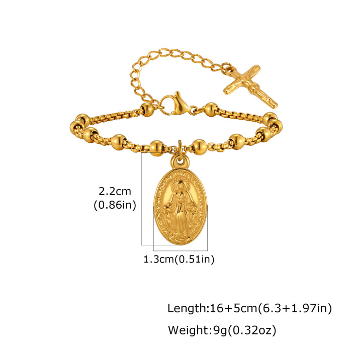 Wholesale Stainless Steel Madonna Bracelet