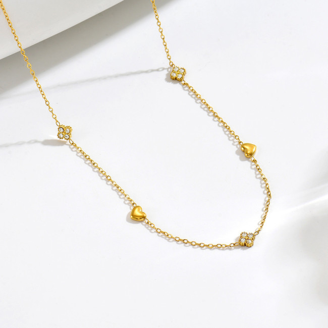 Wholesale Stainless Steel Station Necklace