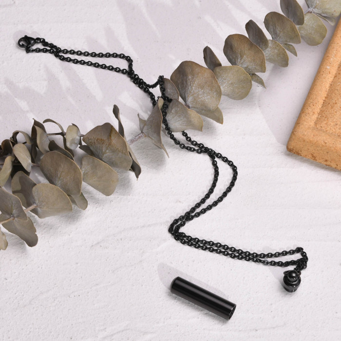 Stainless Steel Men Cylinder Pendant