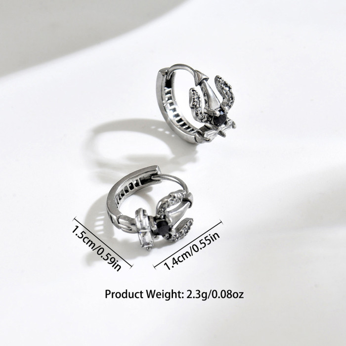 Wholesale Stainless Steel Sword Hoop Earrings