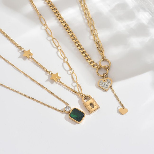 Wholesale Stainless Steel Minimalist Layering Necklace