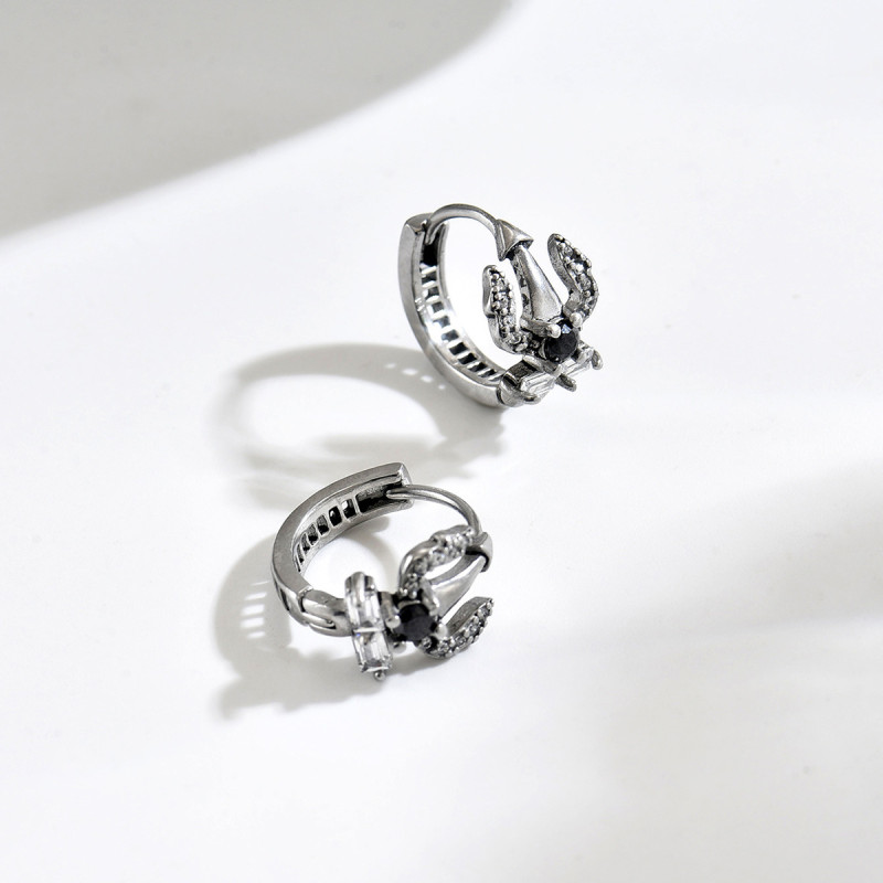 Wholesale Stainless Steel Sword Hoop Earrings