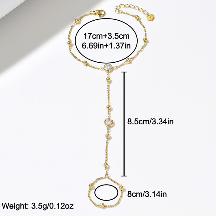 Wholesale Stainless Steel Gold Plated Slave Bracelet