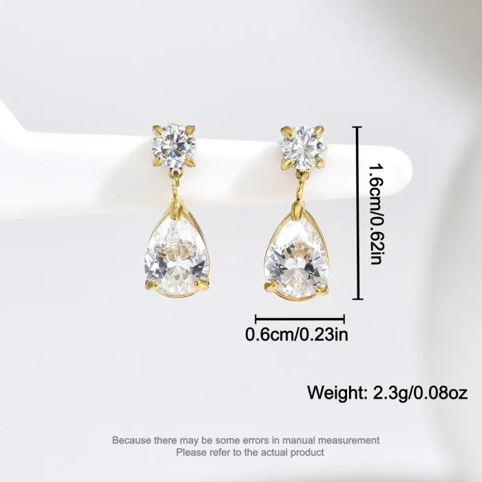 Wholesale Stainless Steel Teardrop Stud Earrings