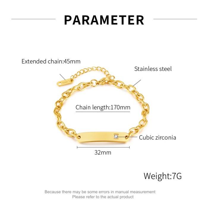 Wholesale Stainless Steel Engraved Bracelets