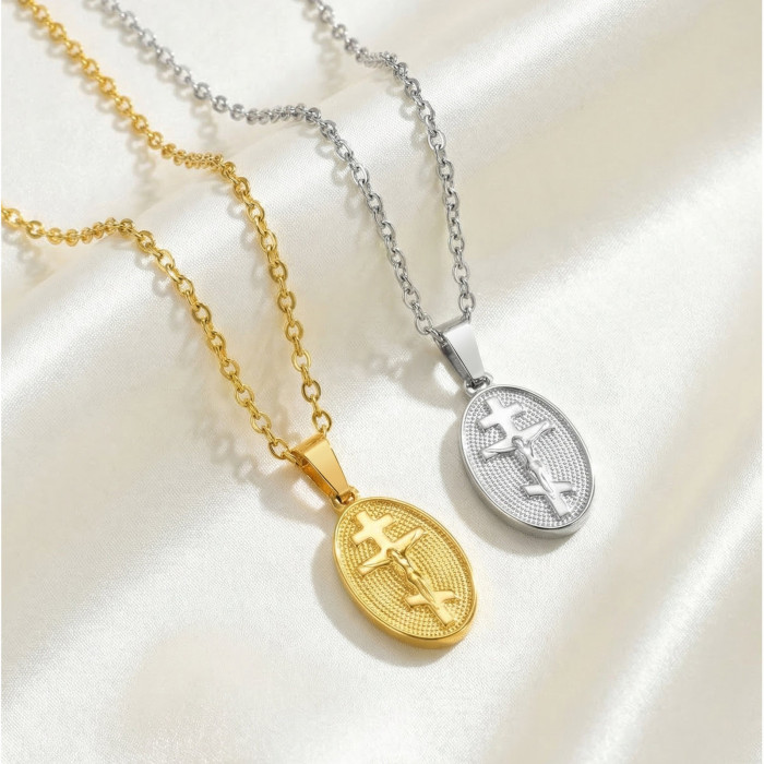 Wholesale Stainless Steel Orthodox Cross Necklace