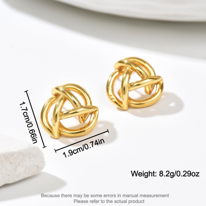 Wholesale Stainless Steel Love Knot Stud Earrings