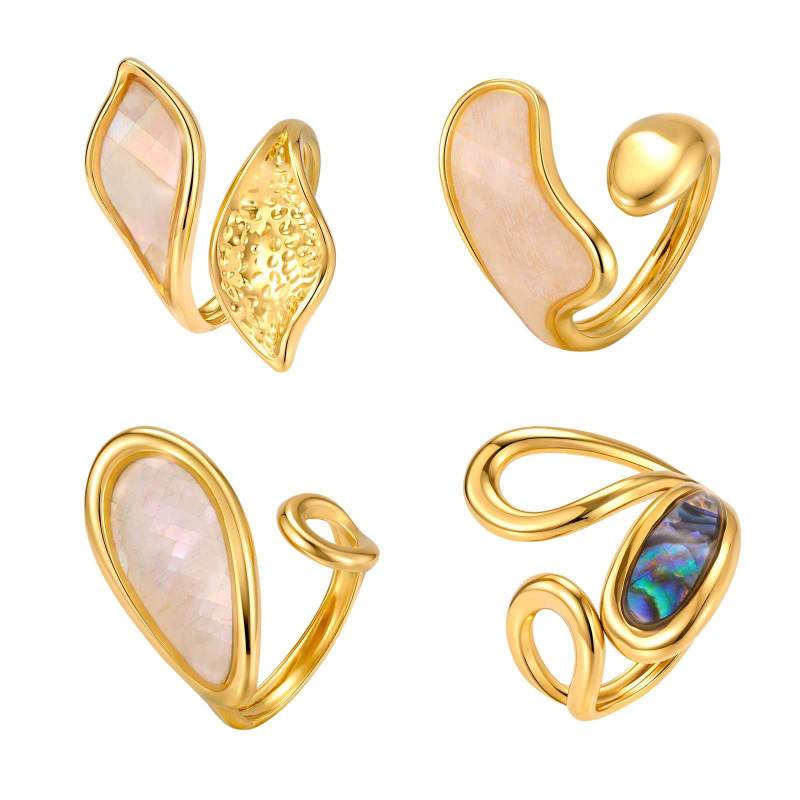 Wholesale Stainless Steel Shell Open Ring