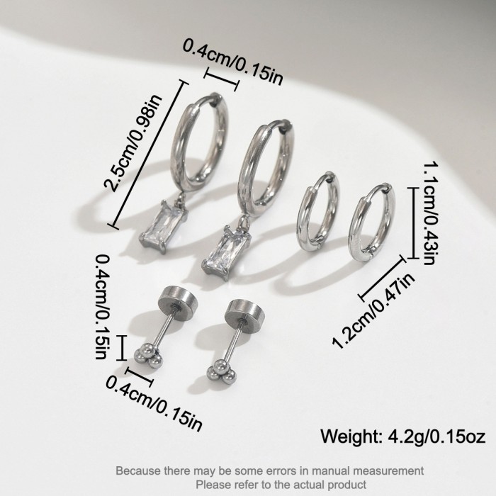 Wholesale Stainless Steel Huggie Set