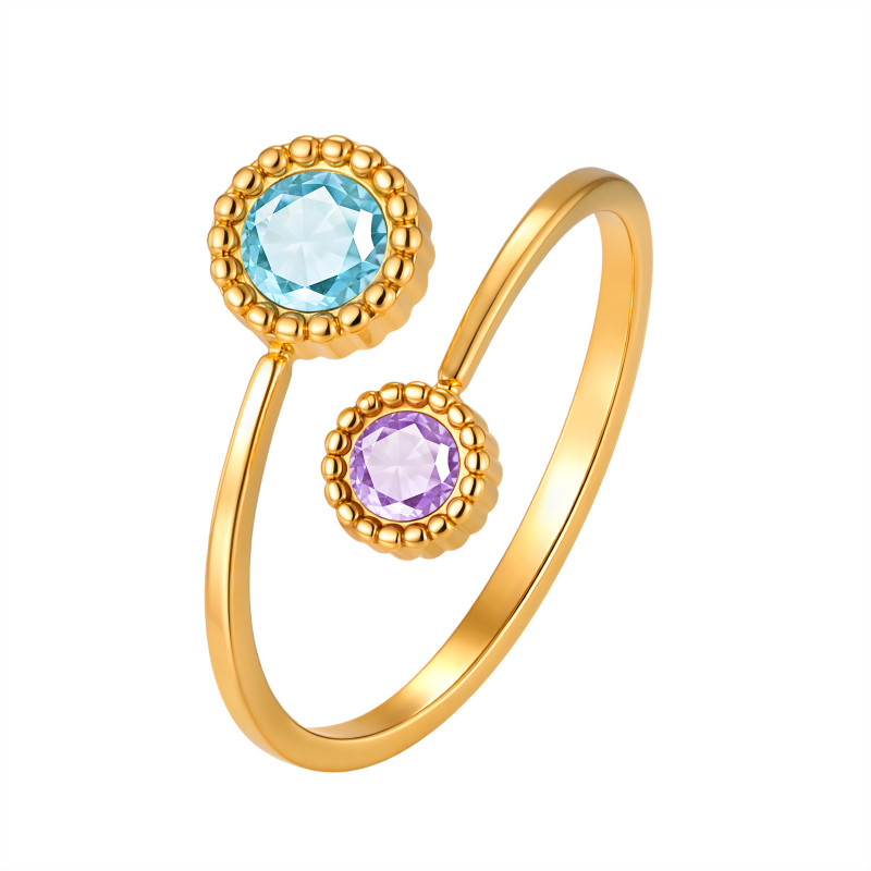 Wholesale Stainless Steel Toi et Moi Ring