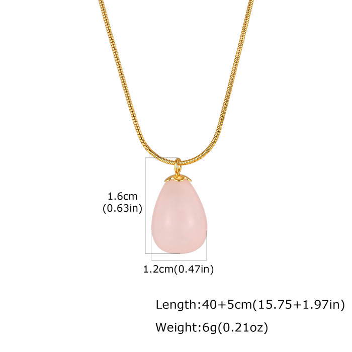 Wholesale Gold Plated Natural Stone Pendant