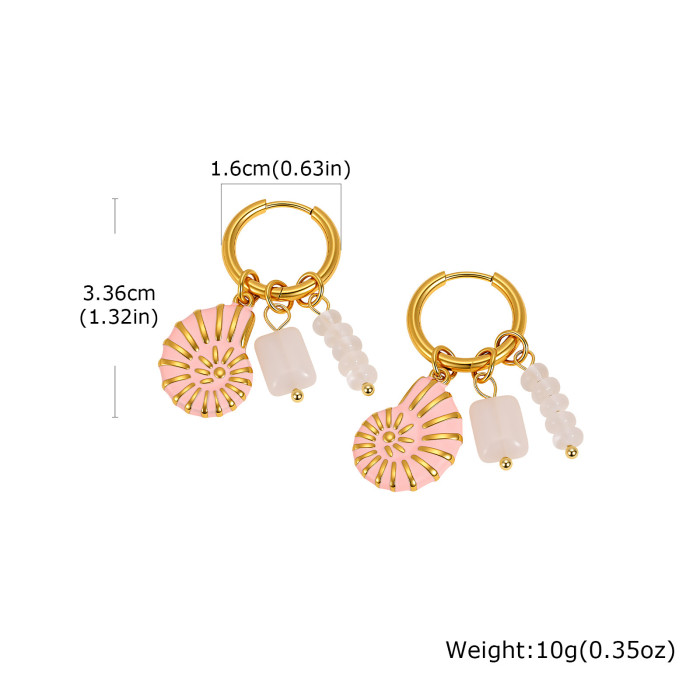 Wholesale Stainless Steel Marine Hoop Earrings