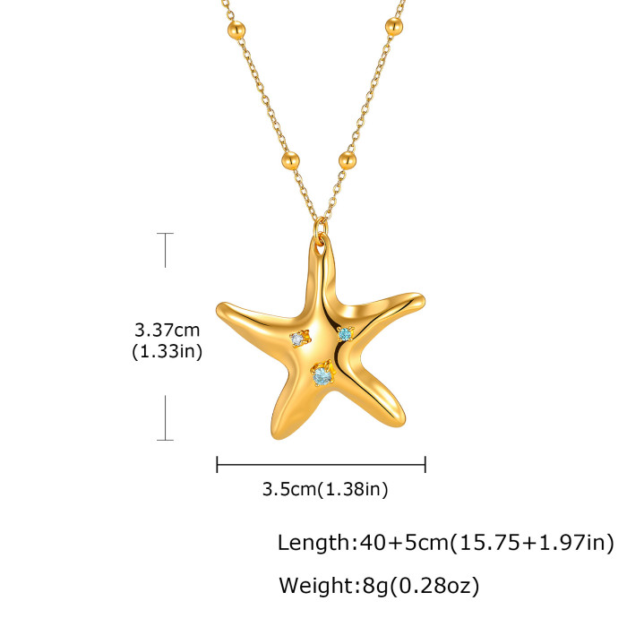 Wholesale Stainless Steel Starfish Pendant